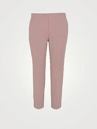 Treeca Cotton Stretch Pants Houndstooth Print