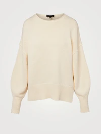 Cotton Chainette Chunky Slit Sweater
