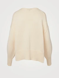 Cotton Chainette Chunky Slit Sweater