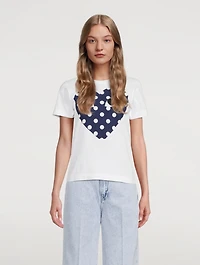 Polka Dot Heart T-Shirt