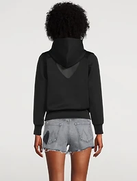 Zip Hoodie With Embroidered Heart