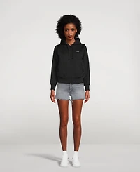 Zip Hoodie With Embroidered Heart
