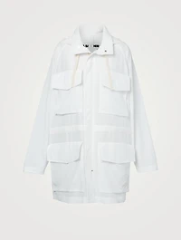 Cotton And Silk Water-Repellent Jacket