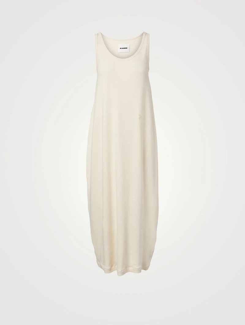 Sleeveless Long Dress With Monogram