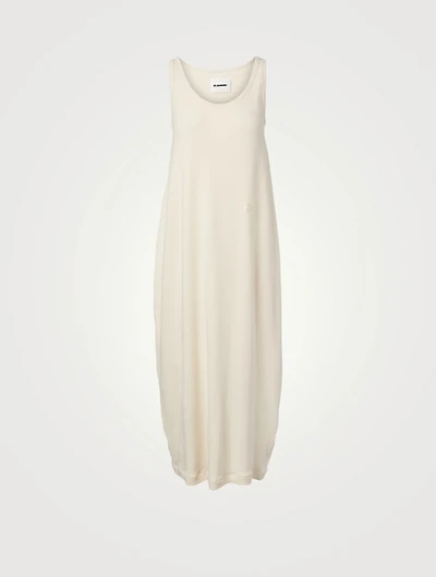 Sleeveless Long Dress With Monogram