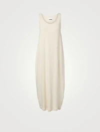 Sleeveless Long Dress With Monogram