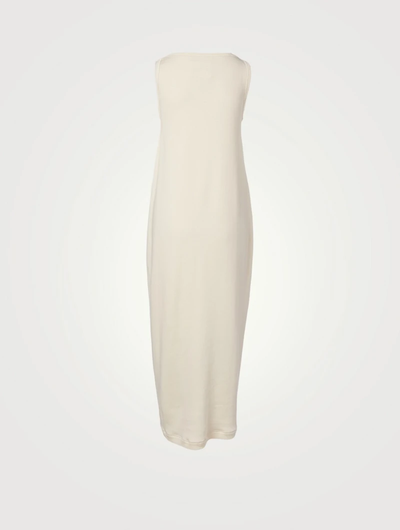 Sleeveless Long Dress With Monogram