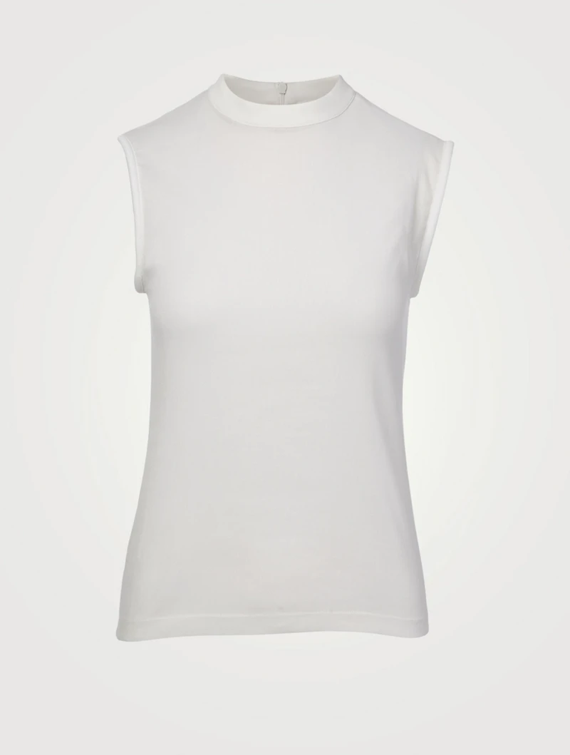 Cotton Jersey Sleeveless Top