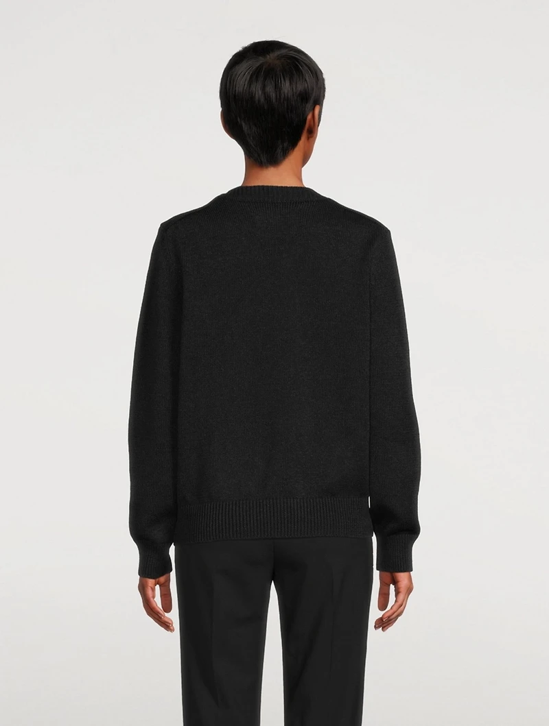 Cotton-Blend Twist Sweater
