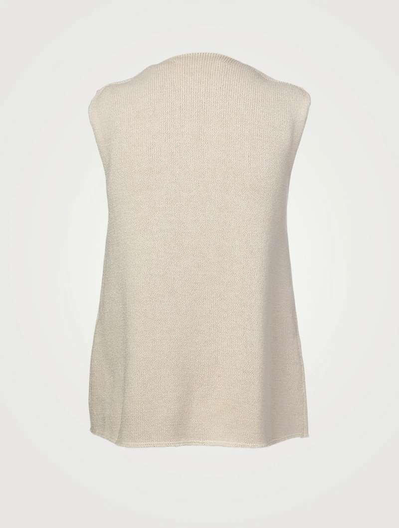 Draped Knot Sleeveless Top