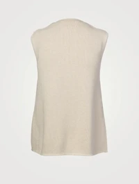 Draped Knot Sleeveless Top