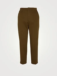 Noemi Straight-Leg Pants With Piping