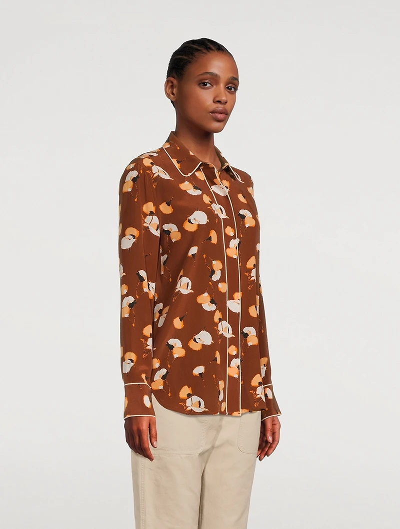 Audete Silk Printed Shirt