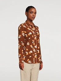 Audete Silk Printed Shirt