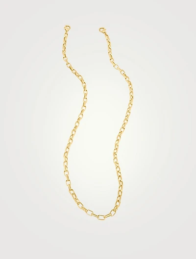 Link 14K Goldplated Mask Chain