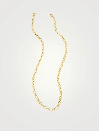 Link 14K Goldplated Mask Chain