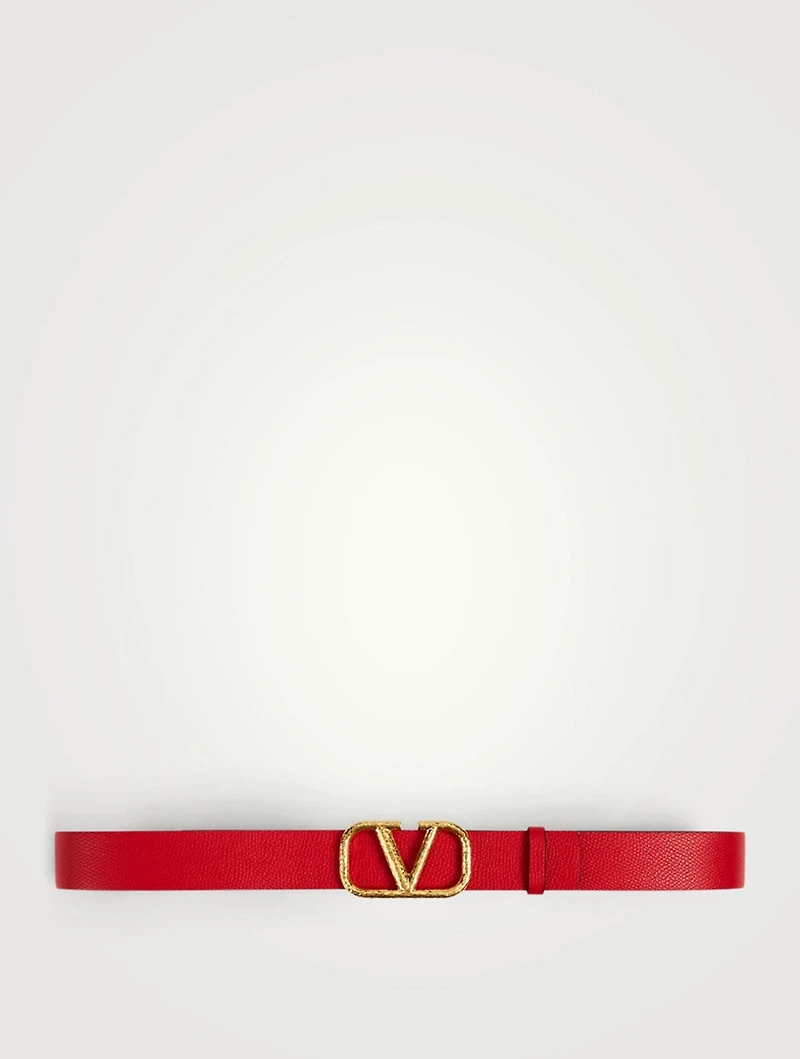 VLOGO Reversible Leather Belt