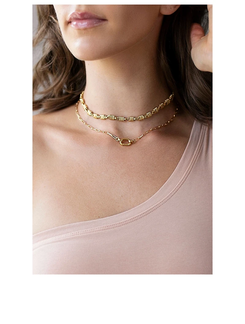 Morrison 14K Goldplated 14-Inch Choker Necklace
