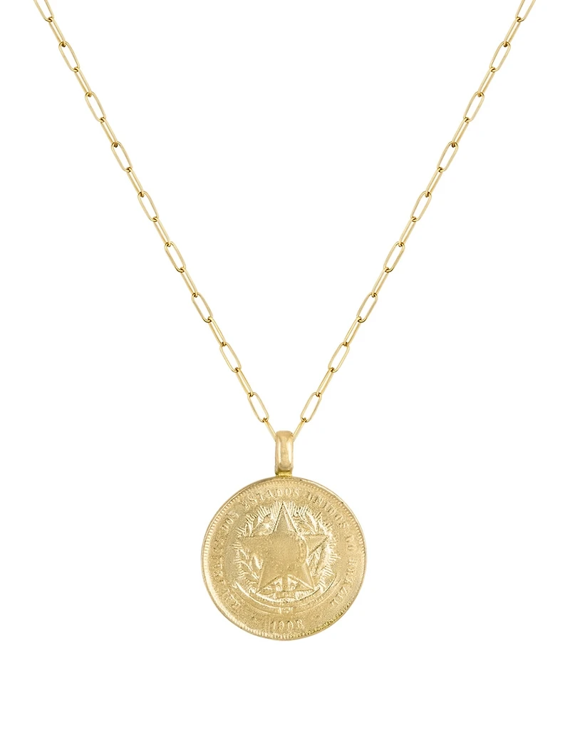 Stargazer 14K Gold Filled Coin Necklace
