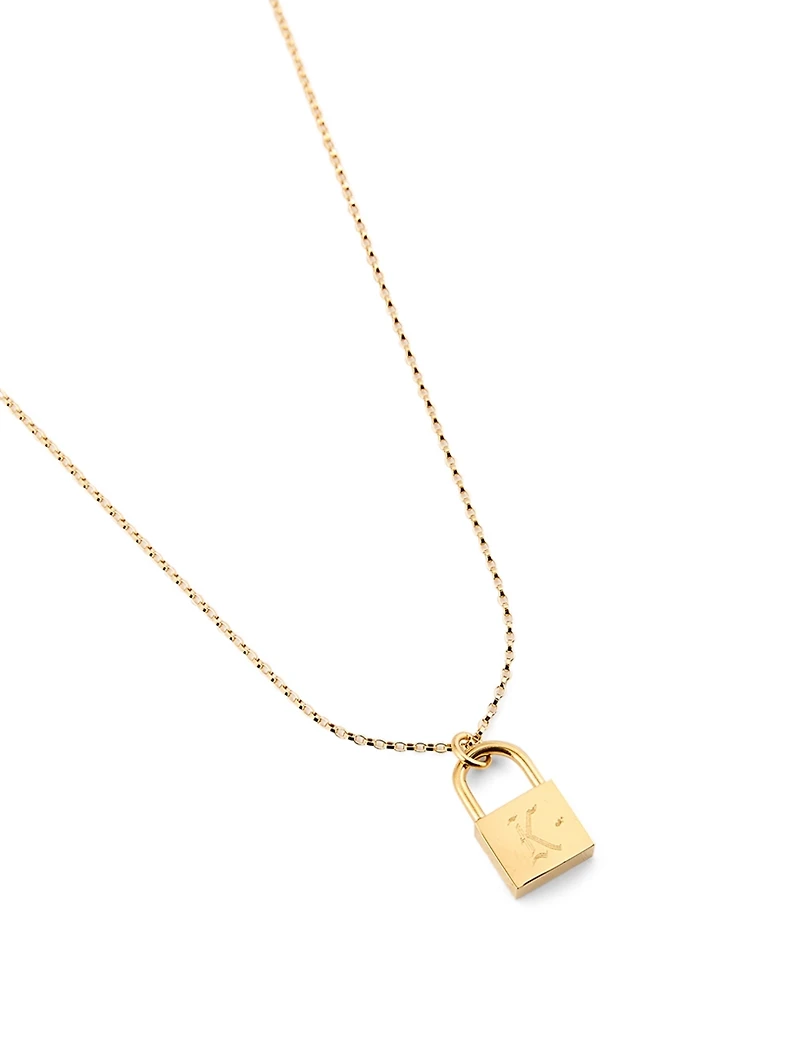 Love Letter 14K Gold Filled K Necklace