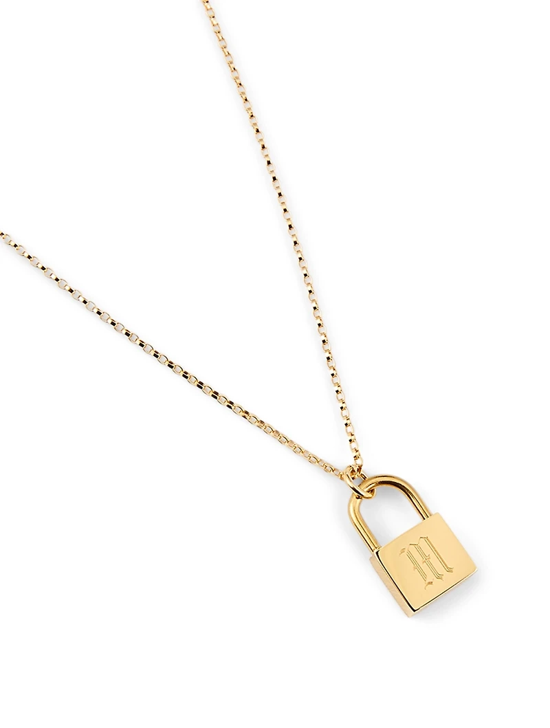 Love Letter 14K Gold Filled M Necklace