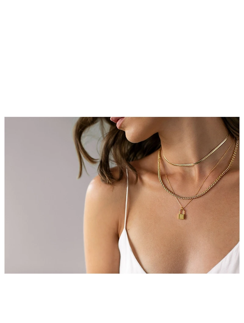 Love Letter 14K Gold Filled T Necklace