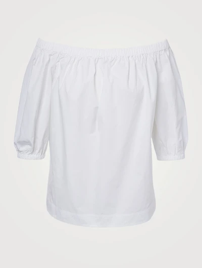 Cotton Off-The-Shoulder Blouse