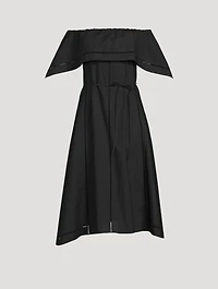 Cotton Eyelet Off-The-Shoulder Midi Dress