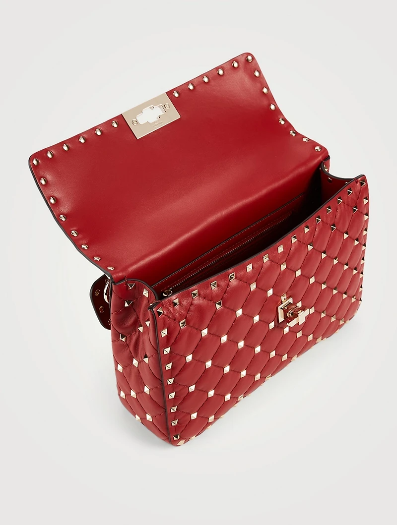 Medium Rockstud Spike Leather Bag