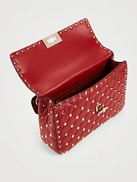 Medium Rockstud Spike Leather Bag