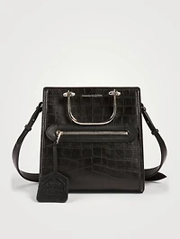 The Short Story Croc-Embossed Leather Bag