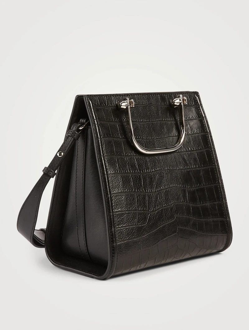 The Short Story Croc-Embossed Leather Bag