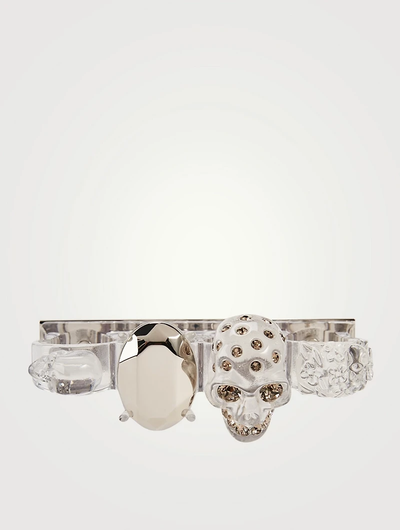 Four-Ring Skull Clutch Bag