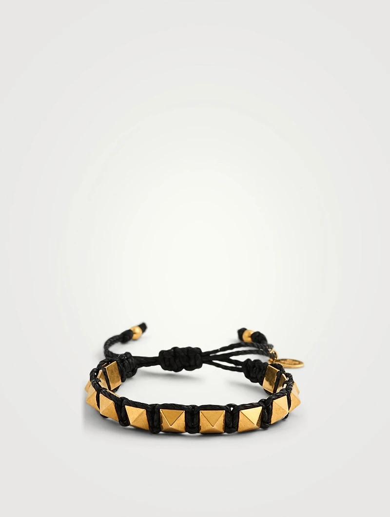 Rockstud Macramé Bracelet