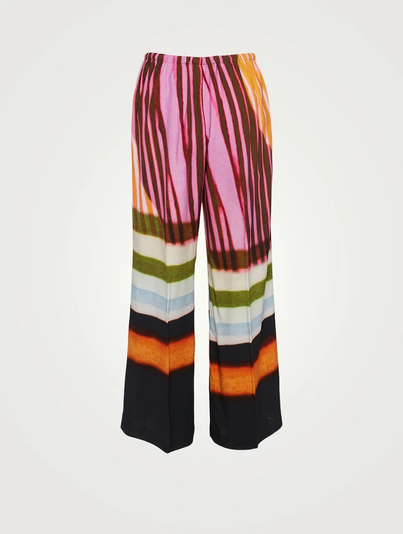 Puvis Printed Wide-Leg Pants