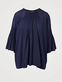 Herke Cotton T-Shirt With Smocking