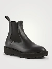 Alberone Leather Chelsea Boots