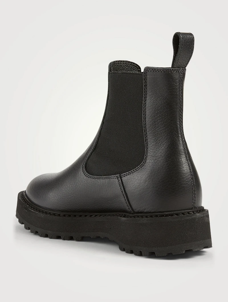 Alberone Leather Chelsea Boots