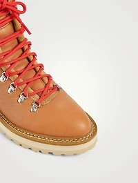 Monfumo Leather Lace-Up Ankle Boots