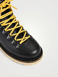 Roccia Vet Leather Lace-Up Ankle Boots