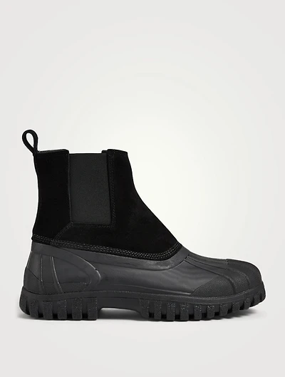 Balbi Suede And Rubber Ankle Boots