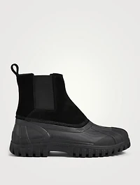 Balbi Suede And Rubber Ankle Boots