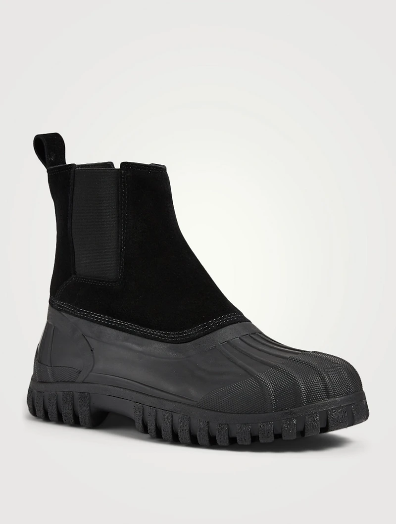Balbi Suede And Rubber Ankle Boots