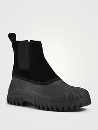 Balbi Suede And Rubber Ankle Boots