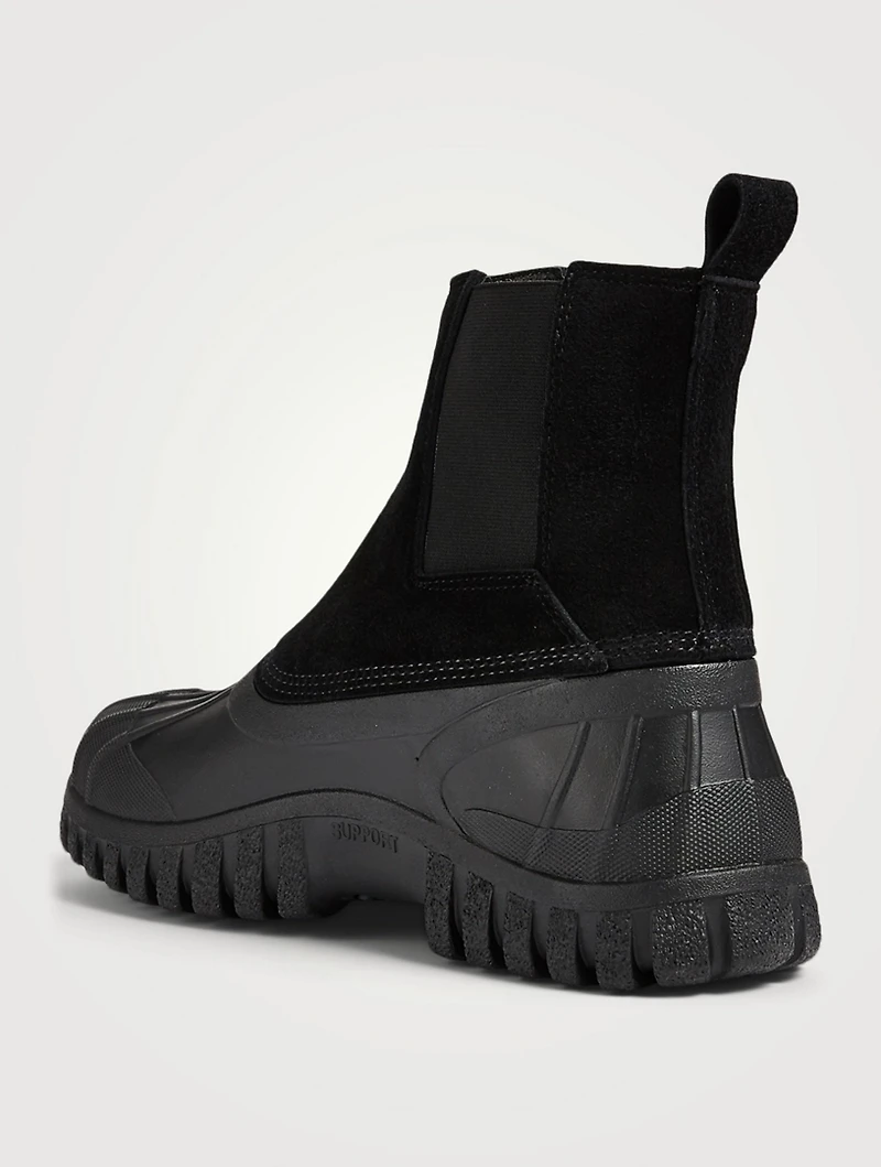 Balbi Suede And Rubber Ankle Boots