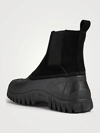 Balbi Suede And Rubber Ankle Boots