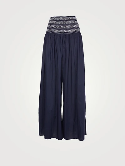 Morgan Organic Cotton Wide-Leg Pants