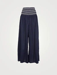 Morgan Organic Cotton Wide-Leg Pants