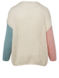 Slim Colourblock Alpaca-Blend Cardigan