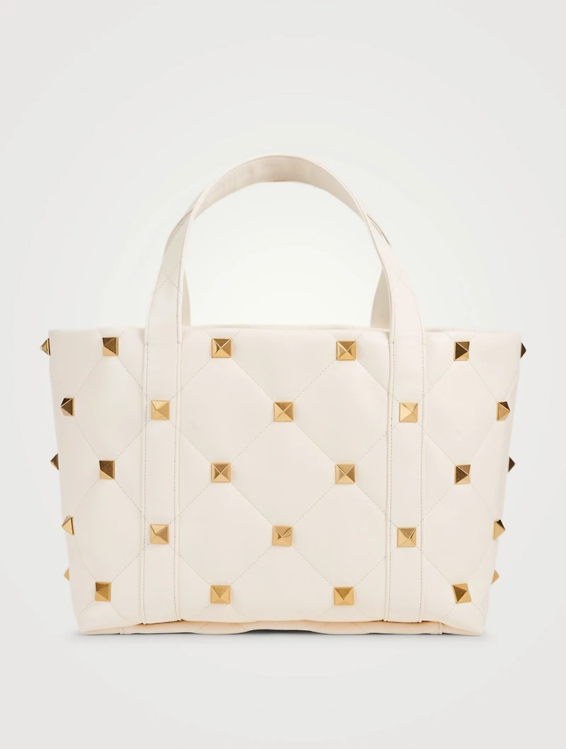 Roman Stud Leather Tote Bag